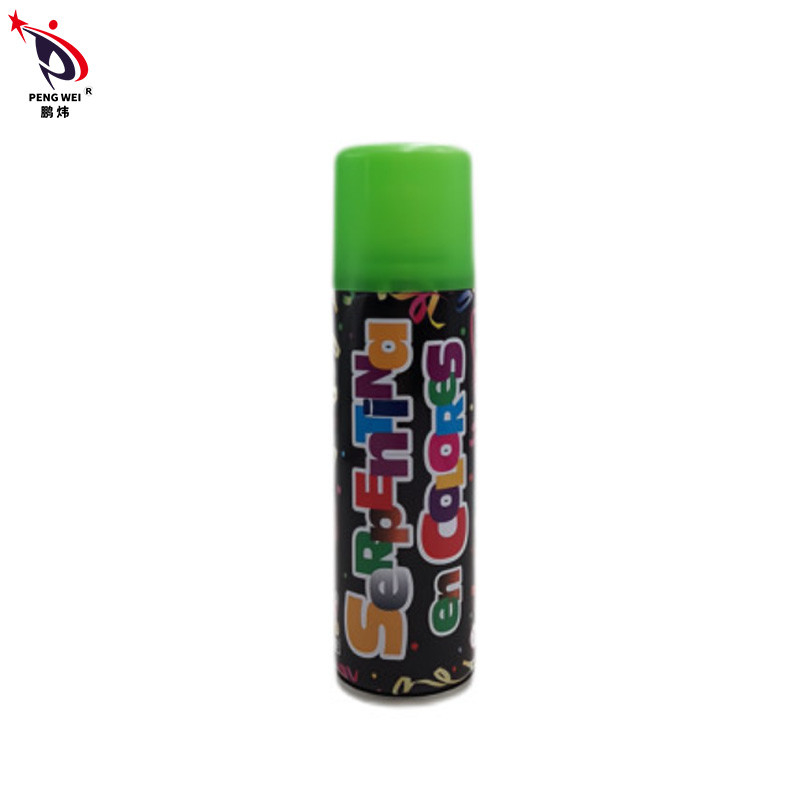 PENGWEI متعدد الألوان Crazy String Spray ، بخاخ بخيوط القصدير السخيفة