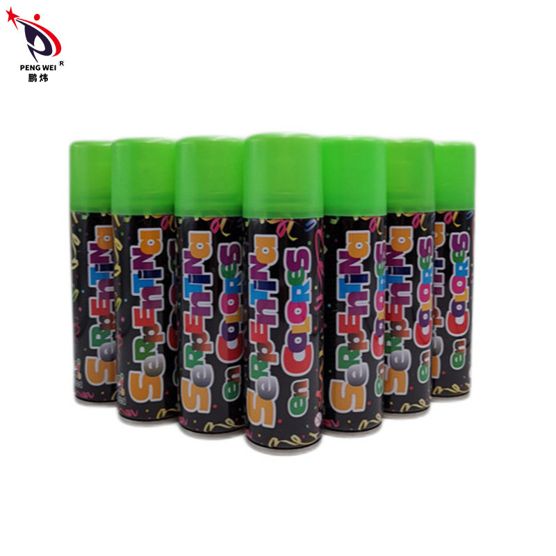 PENGWEI متعدد الألوان Crazy String Spray ، بخاخ بخيوط القصدير السخيفة