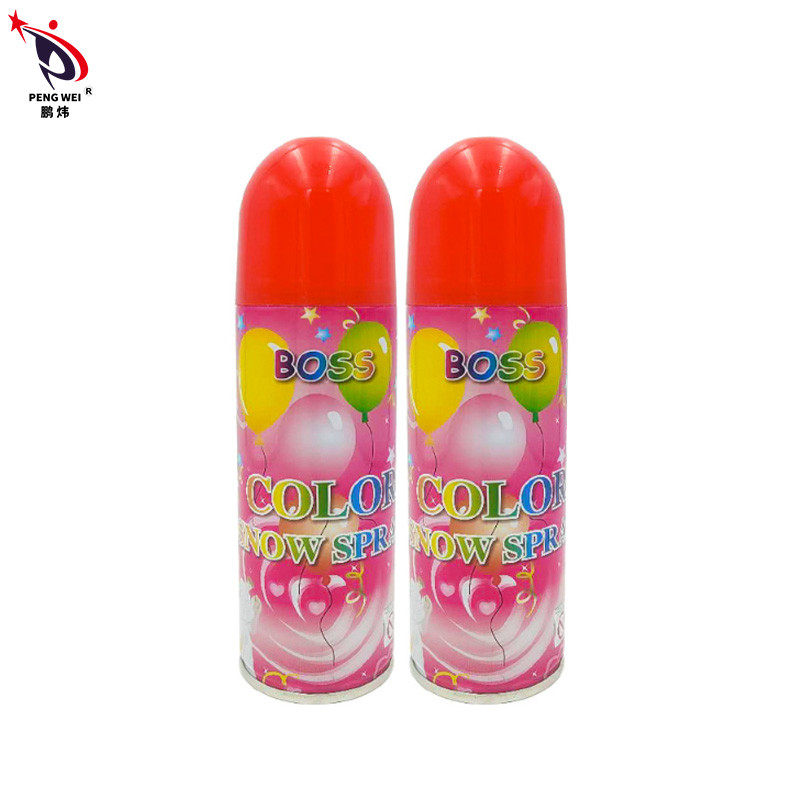 مخصص 250ml حفل زفاف رغوة الثلج رذاذ أزرق أخضر أحمر اللون