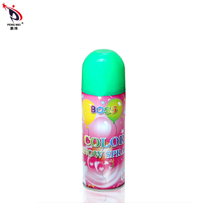 مخصص 250ml حفل زفاف رغوة الثلج رذاذ أزرق أخضر أحمر اللون
