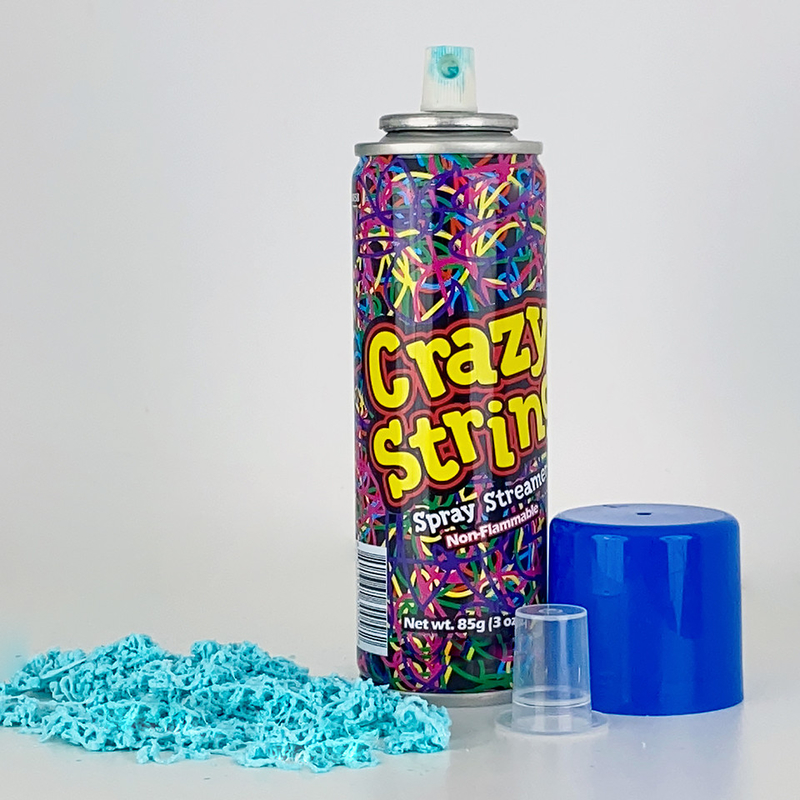 بخاخ متعدد الألوان للحفلات للجنسين Crazy String Spray للمتعة والترفيه