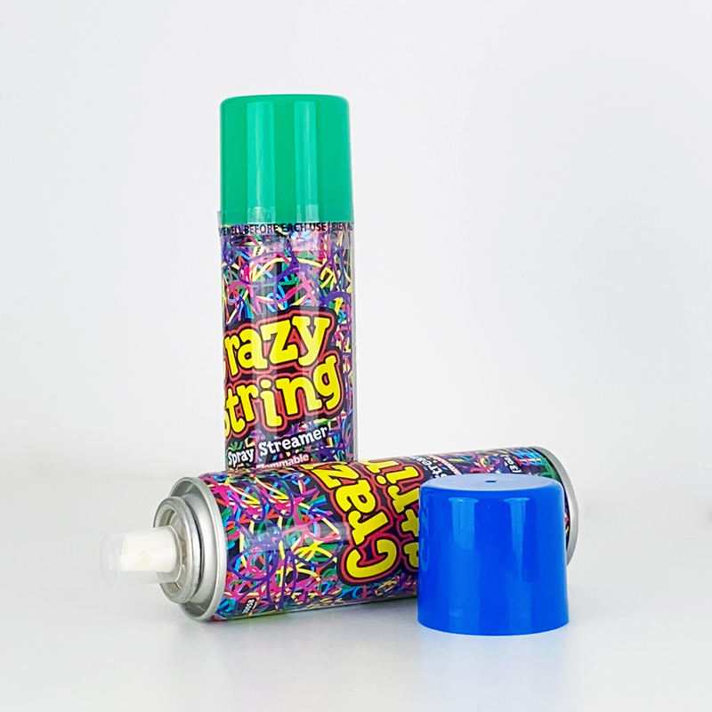 بخاخ متعدد الألوان للحفلات للجنسين Crazy String Spray للمتعة والترفيه